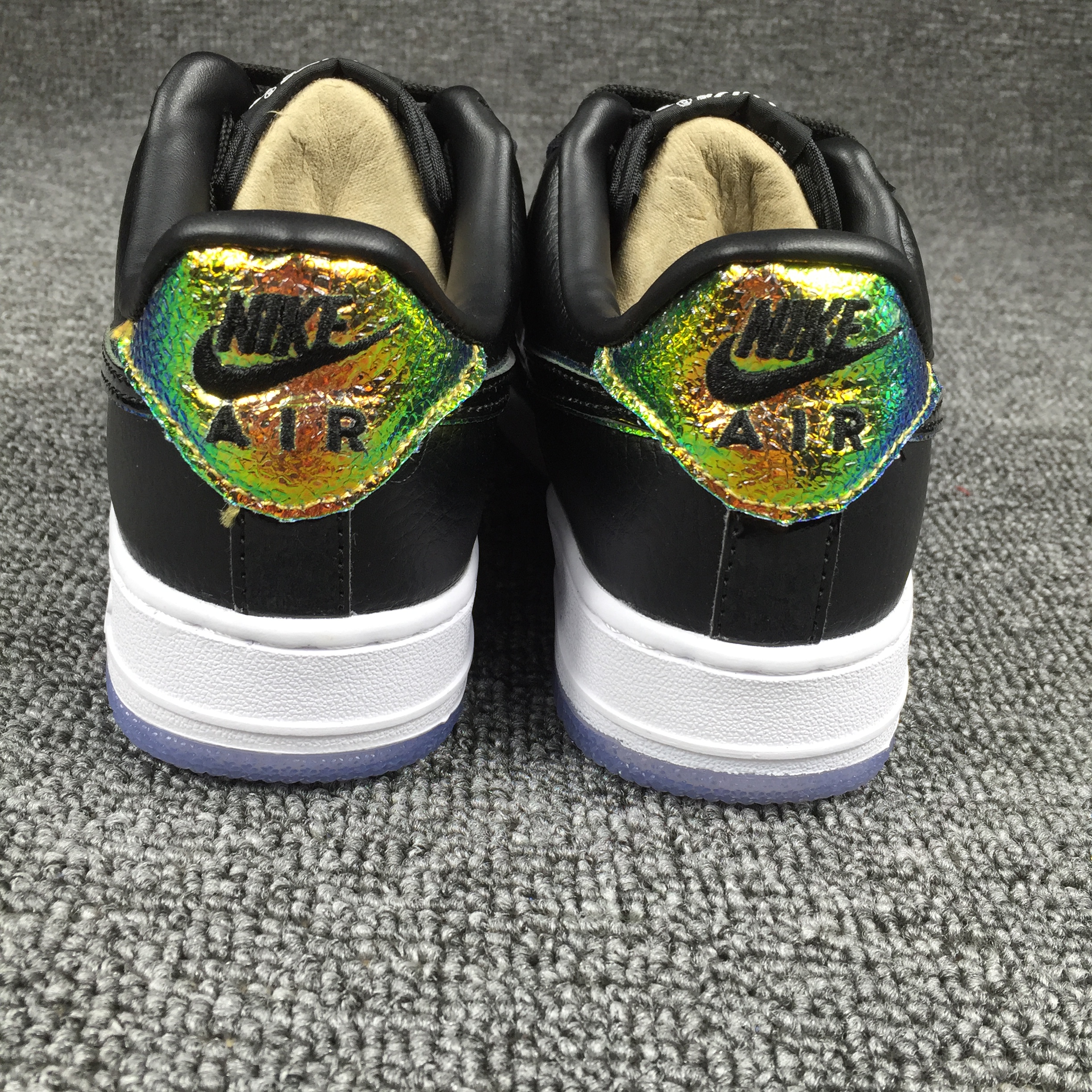 nike air force 1 - Negro Arcoiris