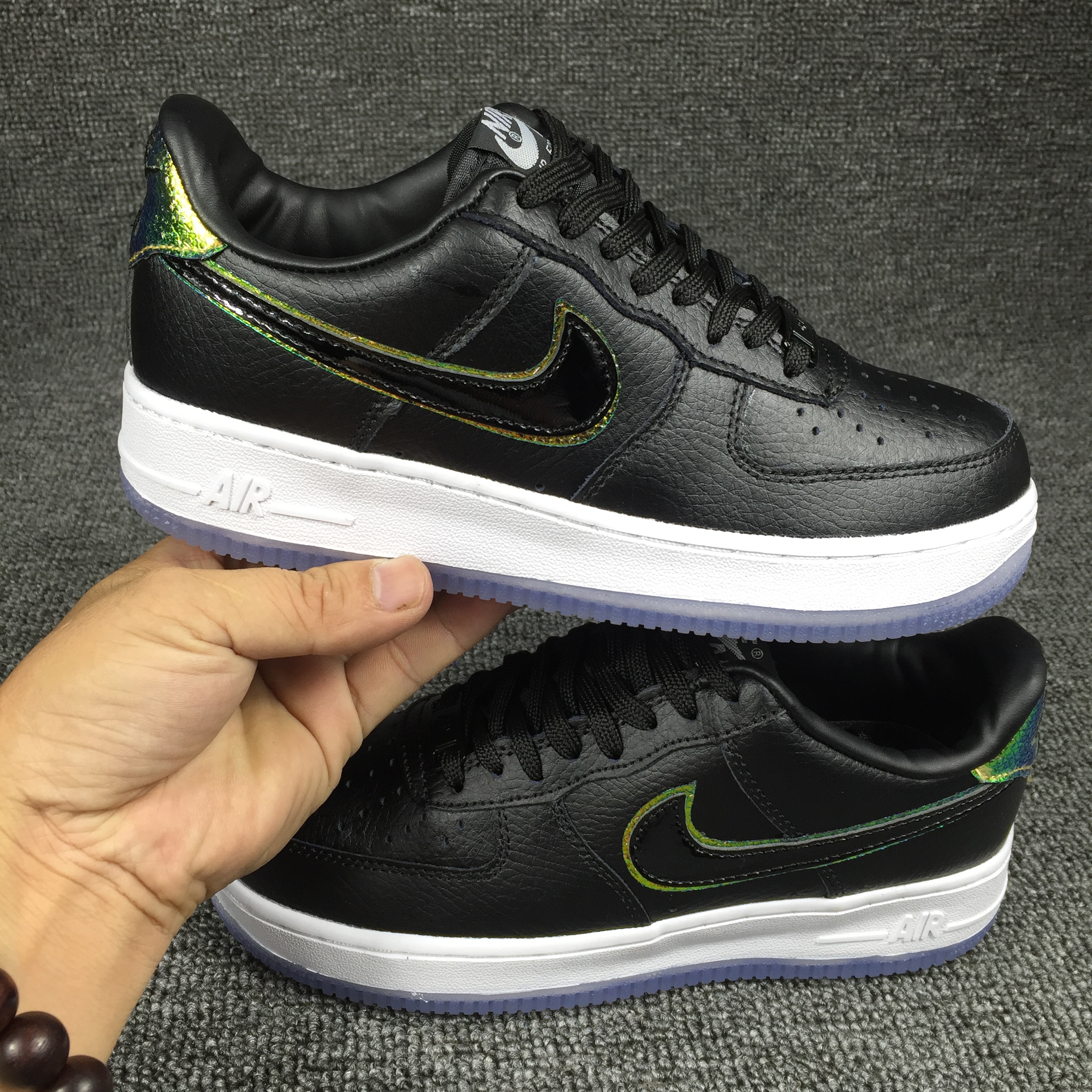 nike air force 1 - Negro Arcoiris