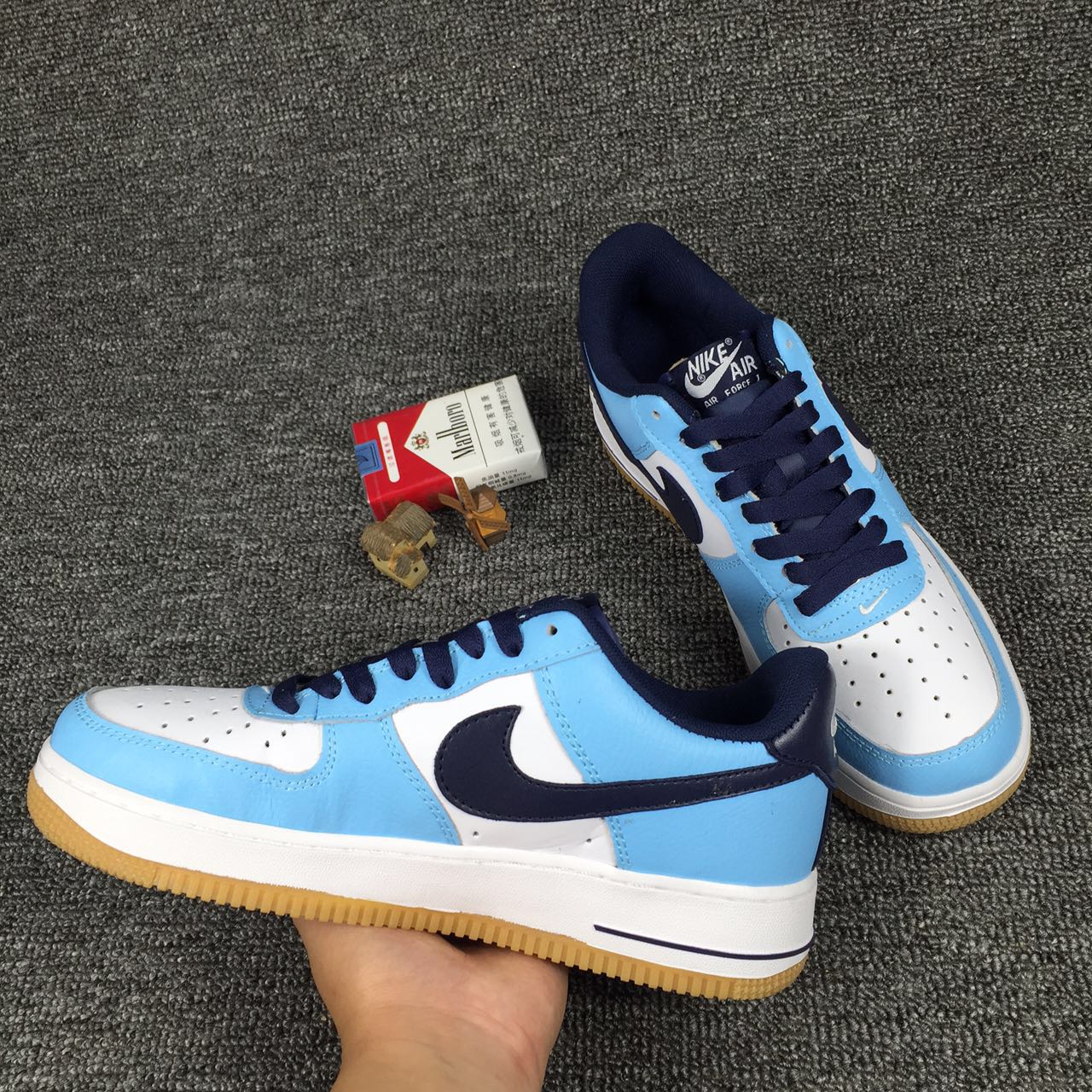 nike air force 1 - Celeste Azul Blanco