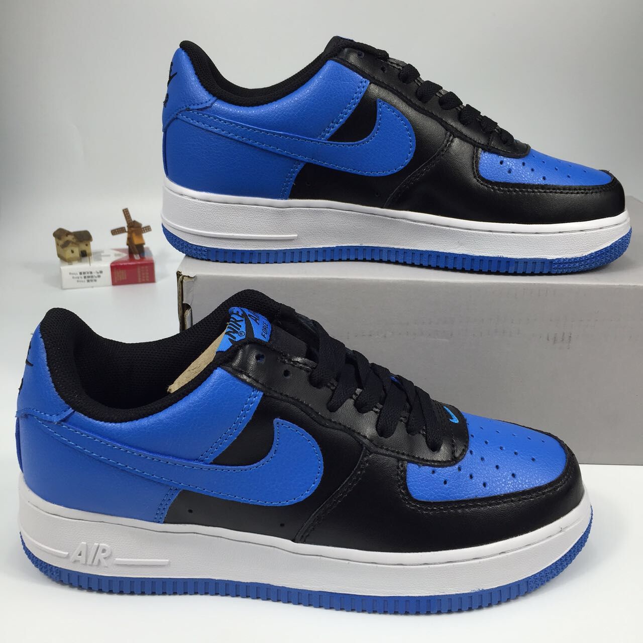 nike air force 1 - Azul Negro
