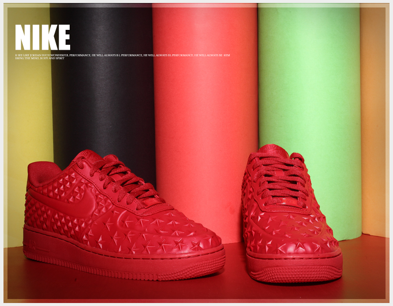 nike air force 1 - Rojo