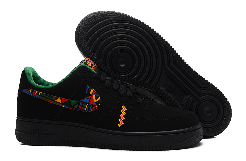 nike air force 1 - Negro Arcoiris