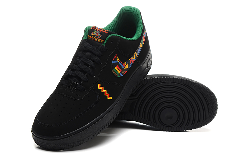 nike air force 1 - Negro Arcoiris