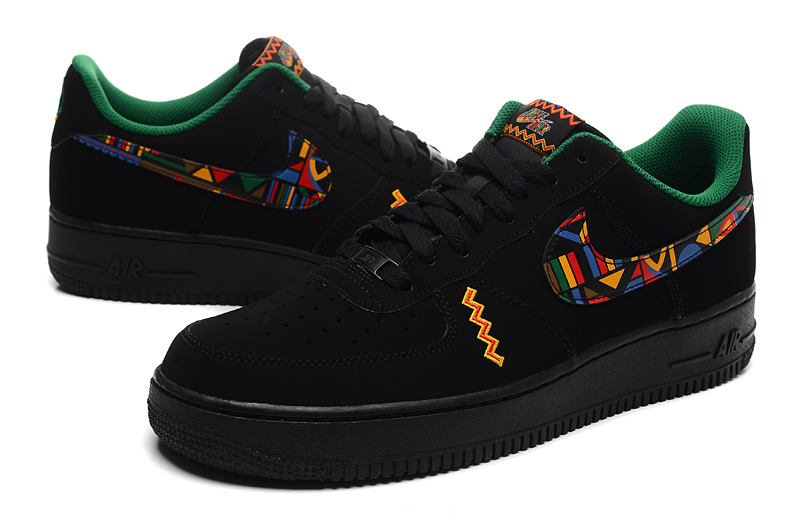 nike air force 1 - Negro Arcoiris