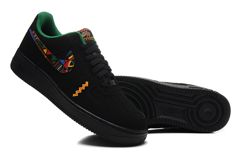 nike air force 1 - Negro Arcoiris