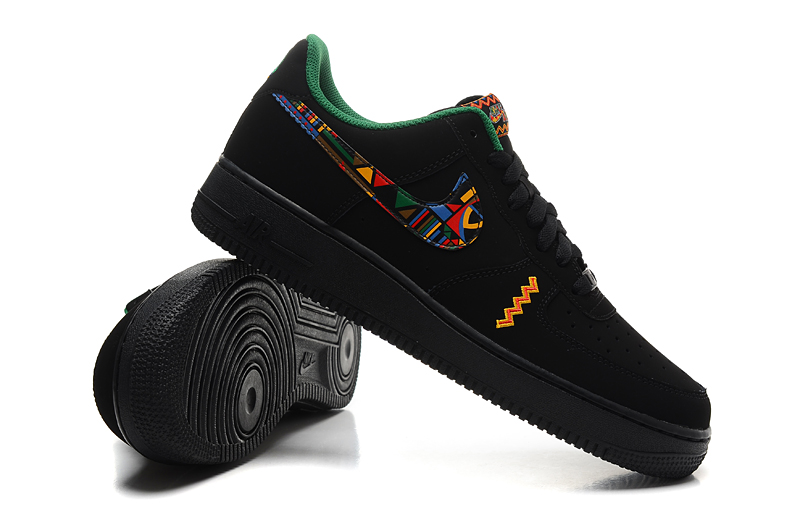 nike air force 1 - Negro Arcoiris