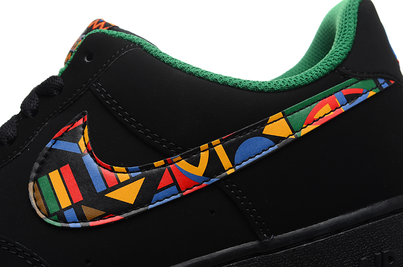 nike air force 1 - Negro Arcoiris