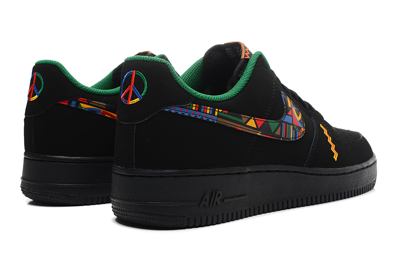 nike air force 1 - Negro Arcoiris
