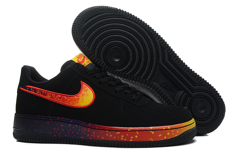 nike air force 1 - Negro Arcoiris