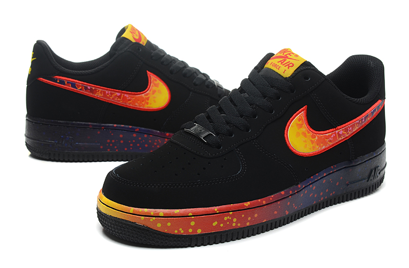 nike air force 1 - Negro Arcoiris