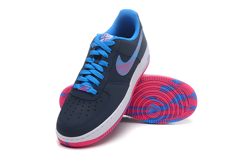 nike air force 1 - Azul Celeste Rosado