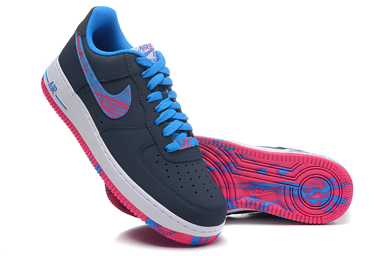 nike air force 1 - Azul Celeste Rosado