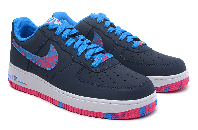 nike air force 1 - Azul Celeste Rosado