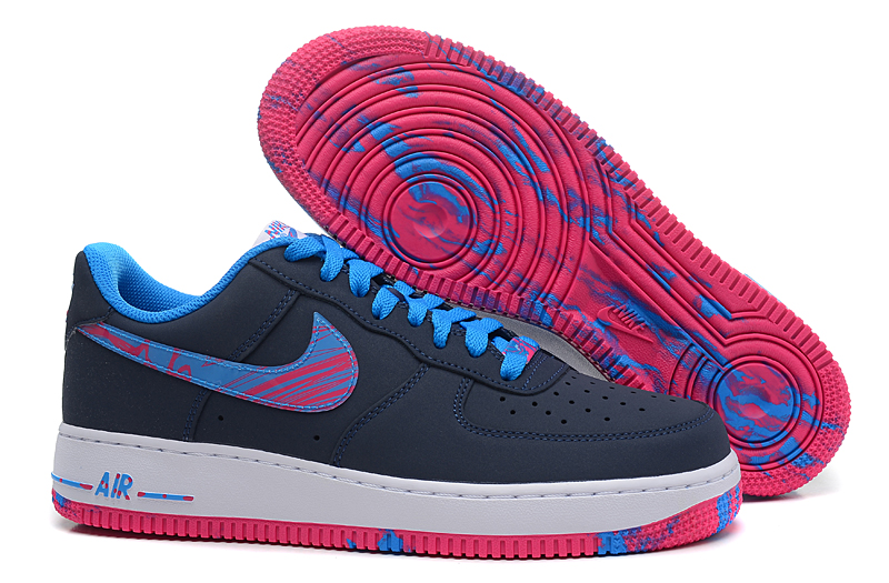 nike air force 1 - Azul Celeste Rosado