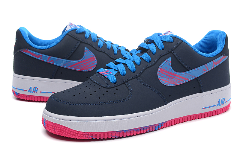 nike air force 1 - Azul Celeste Rosado