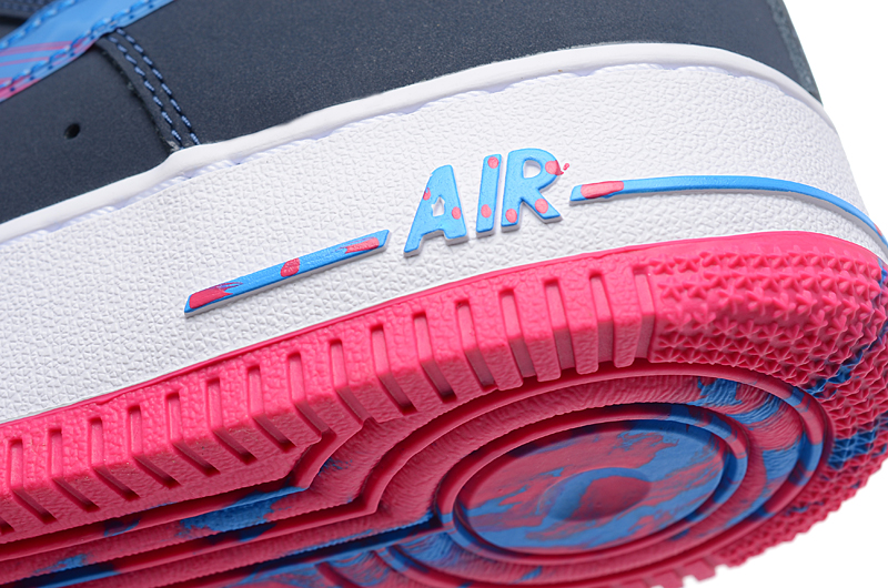 nike air force 1 - Azul Celeste Rosado