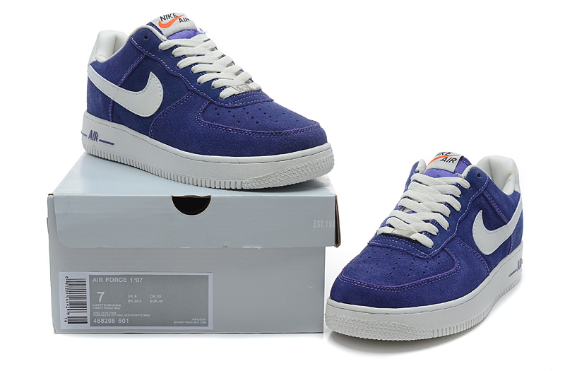 nike air force 1 - Morado Blanco