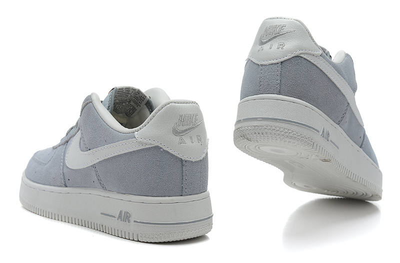 nike air force 1 - Gris Blanco