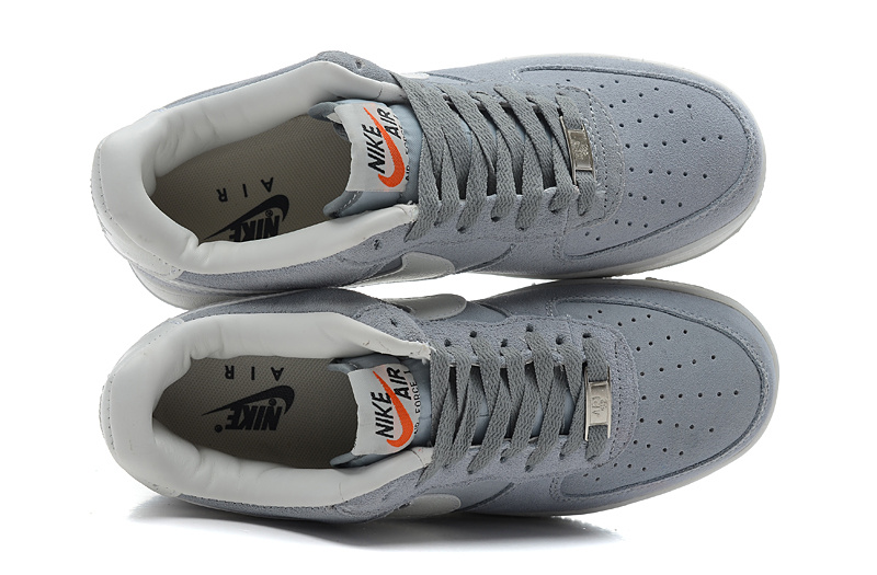 nike air force 1 - Gris Blanco
