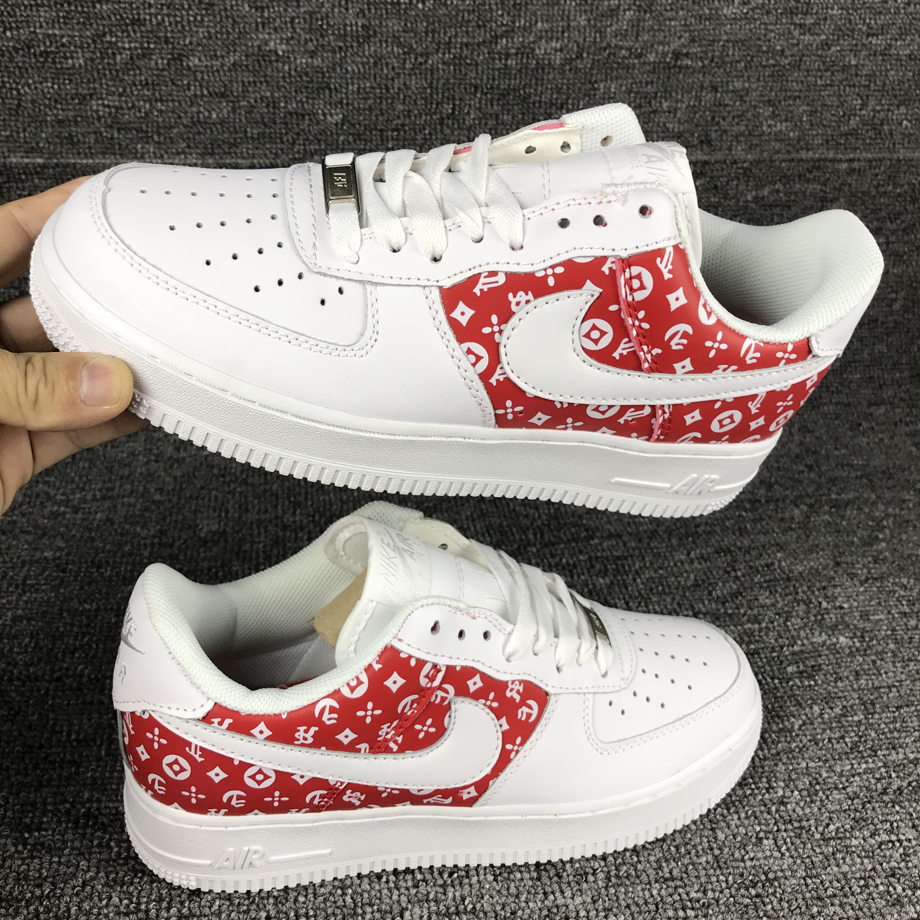 nike air force 1 - Blanco Rojo