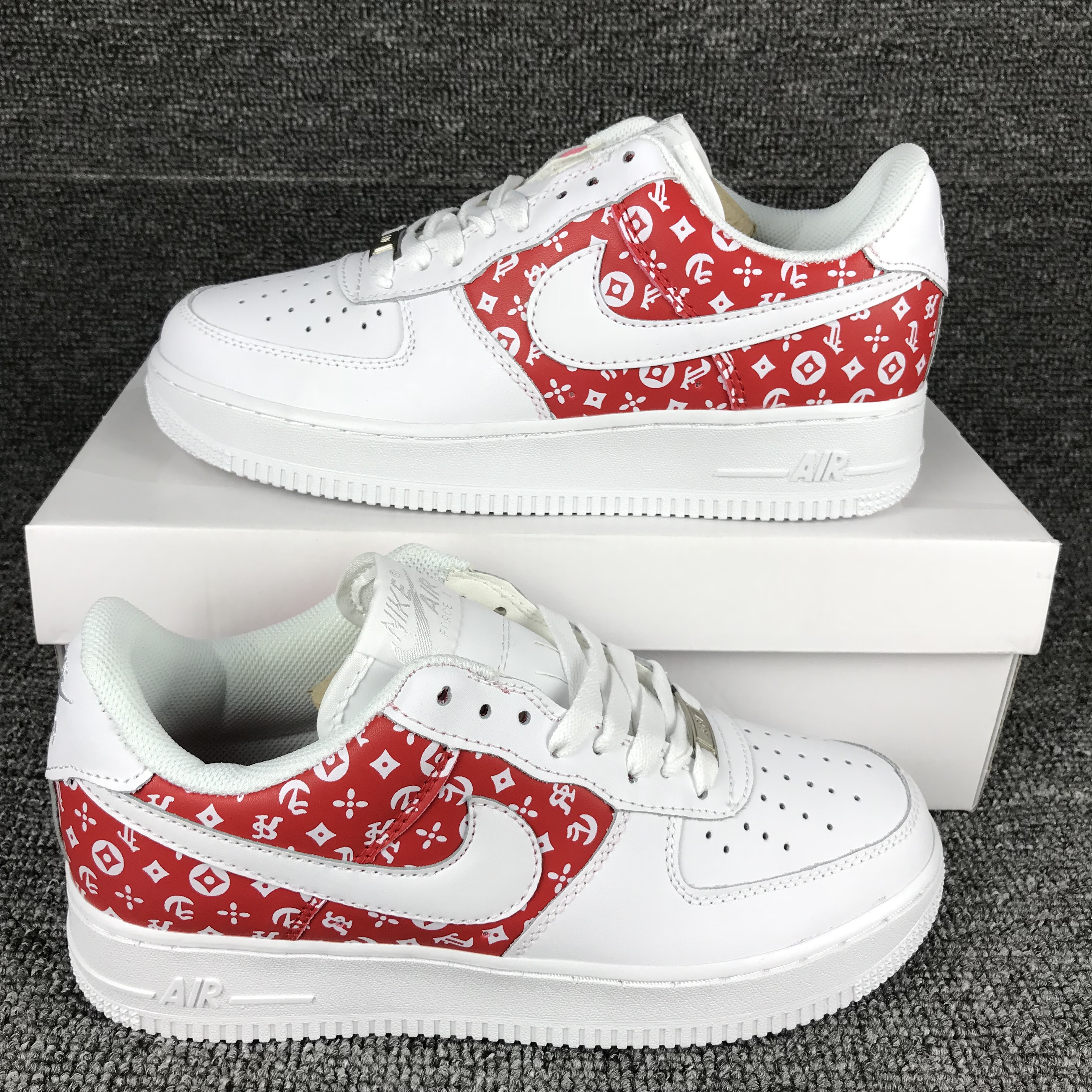 nike air force 1 - Blanco Rojo