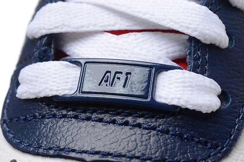 nike air force 1 - Blanco Rojo Azul