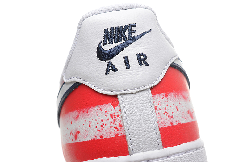 nike air force 1 - Blanco Rojo Azul