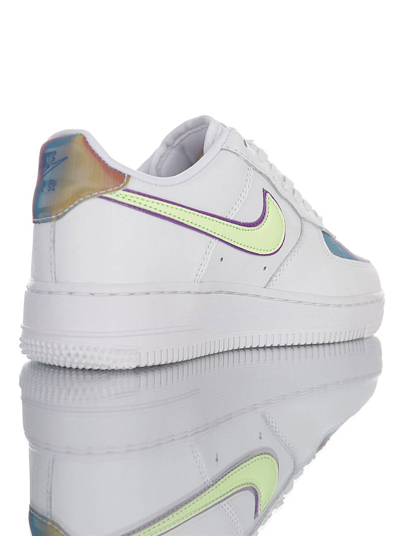 nike air force 1 - Blanco Verde Arcoiris