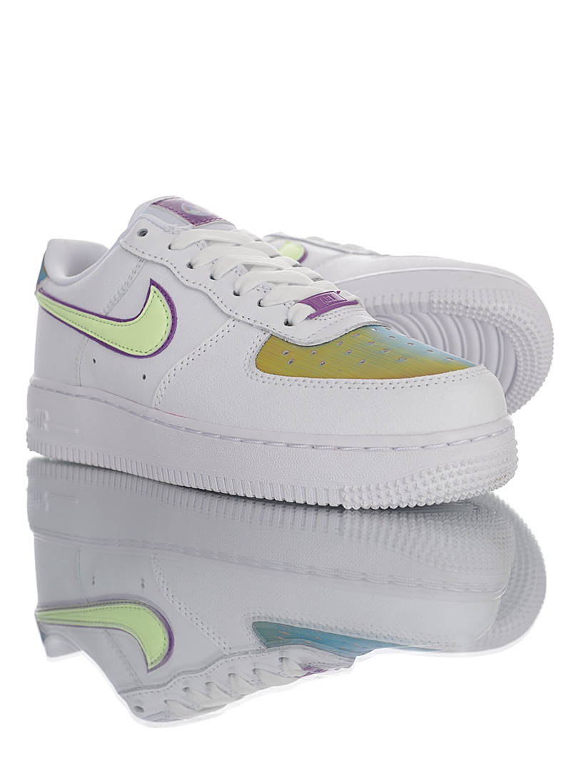 nike air force 1 - Blanco Verde Arcoiris