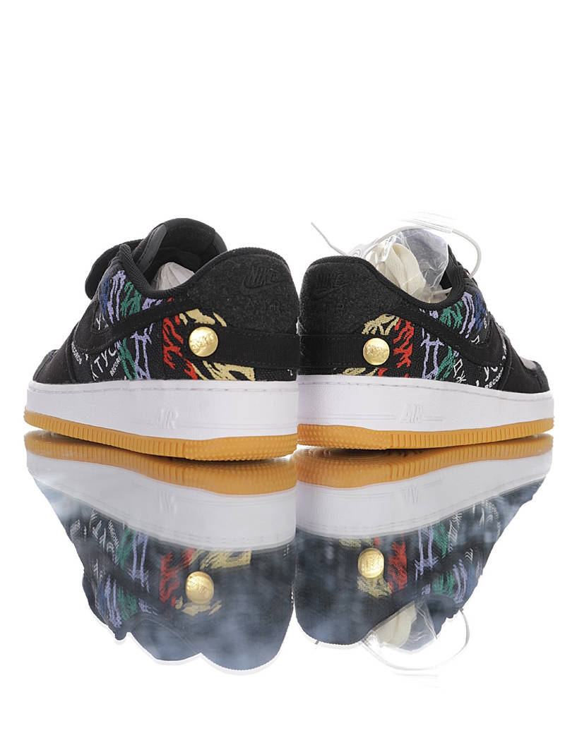 nike air force 1 - Negro Blanco Rojo Verde Dorado