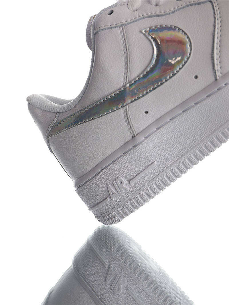 nike air force 1 - Blanco Plateado