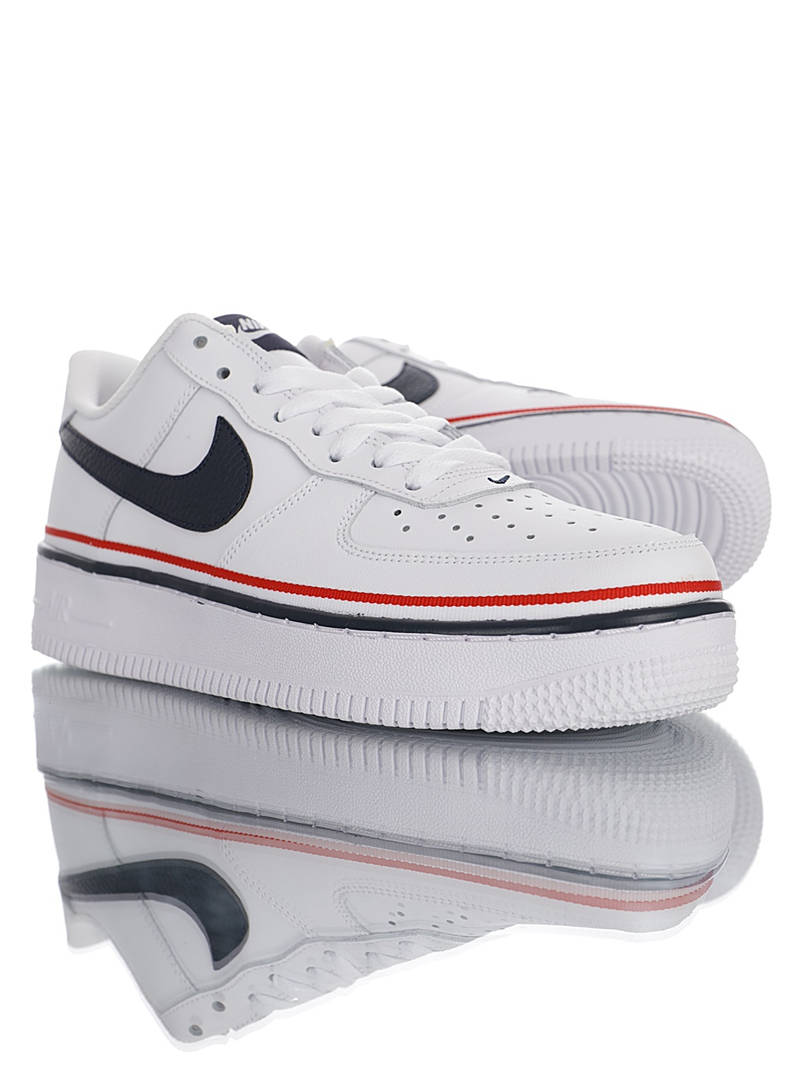 nike air force 1 - Blanco Azul Rojo
