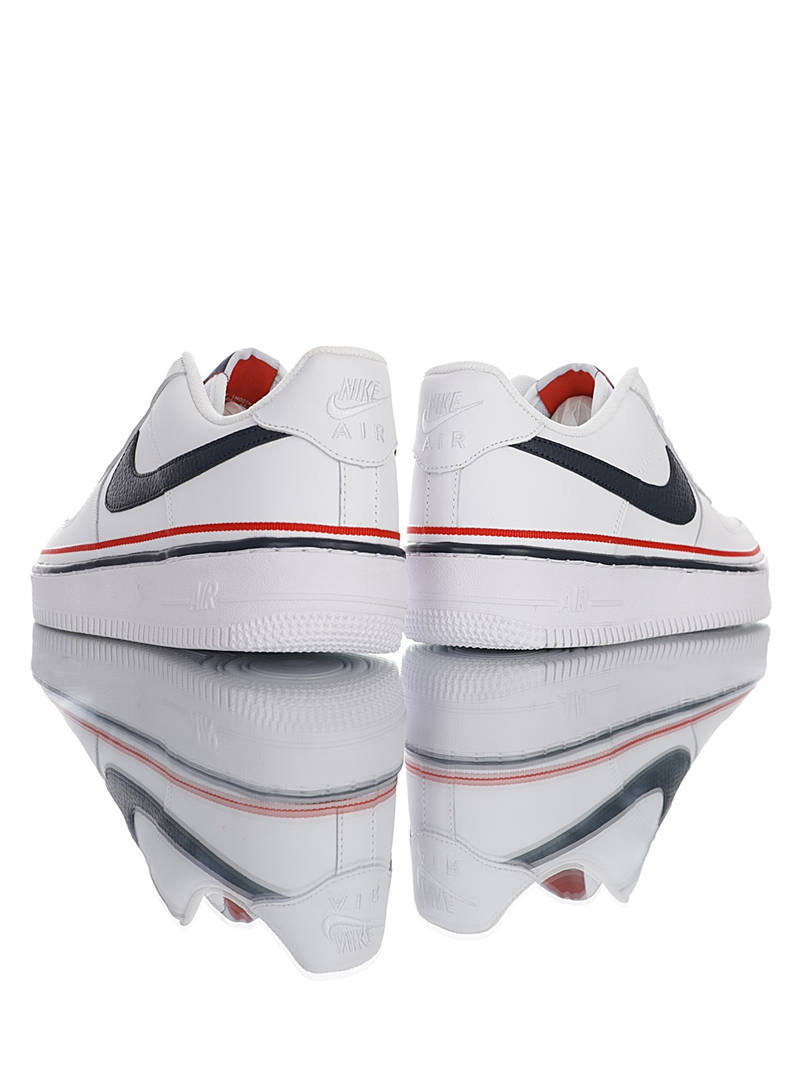 nike air force 1 - Blanco Azul Rojo