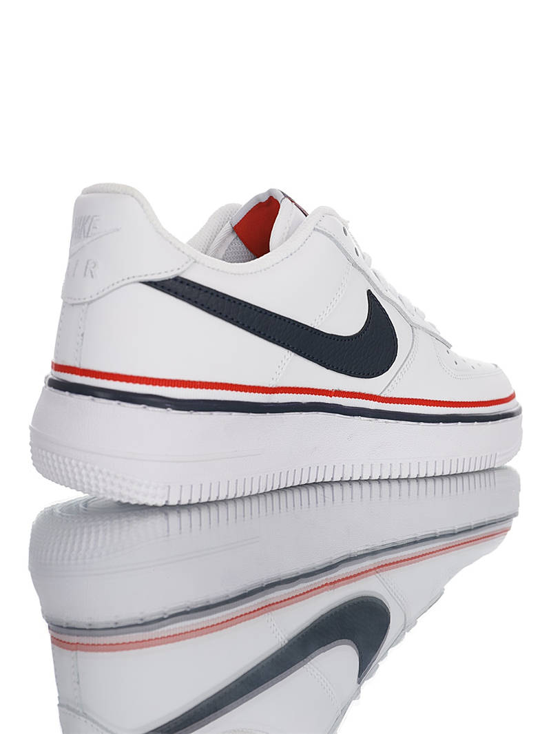 nike air force 1 - Blanco Azul Rojo