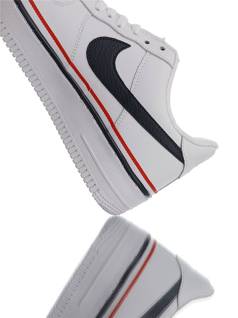 nike air force 1 - Blanco Azul Rojo
