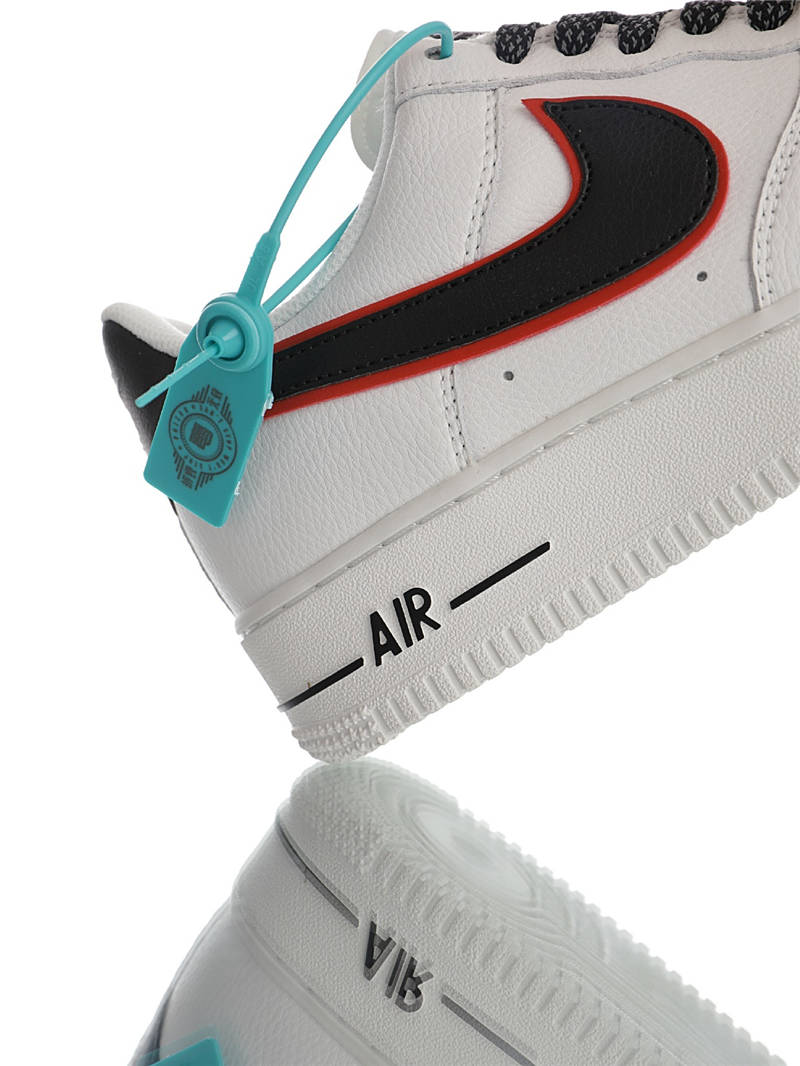 nike air force 1 - Blanco Negro Rojo