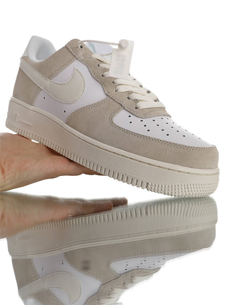 nike air force 1 - Blanco Gris Vainilla