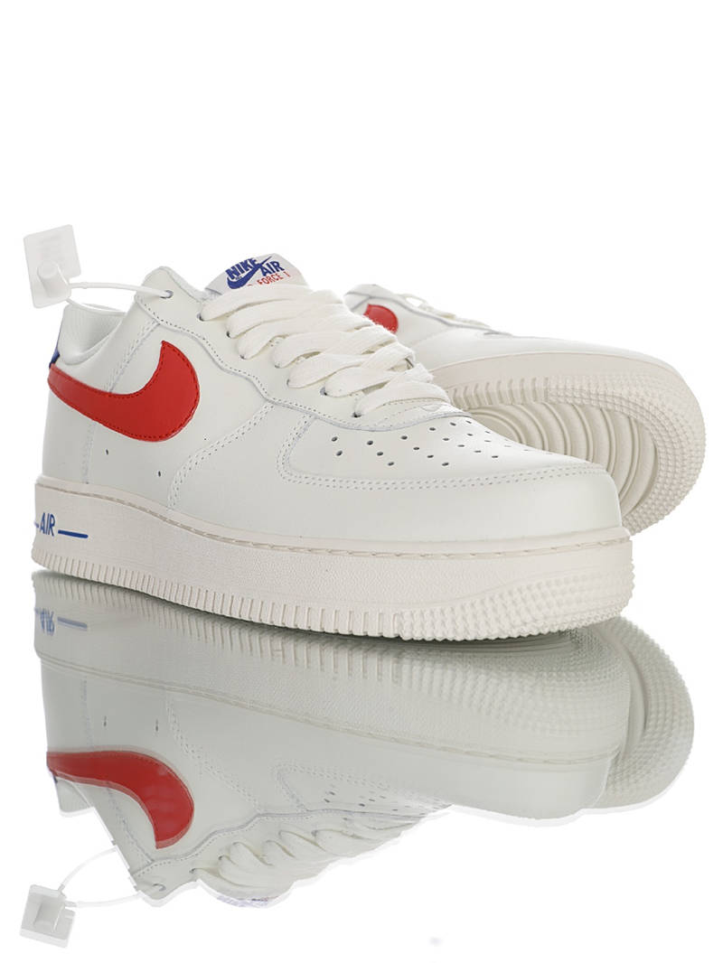 nike air force 1 - Blanco Rojo Azul