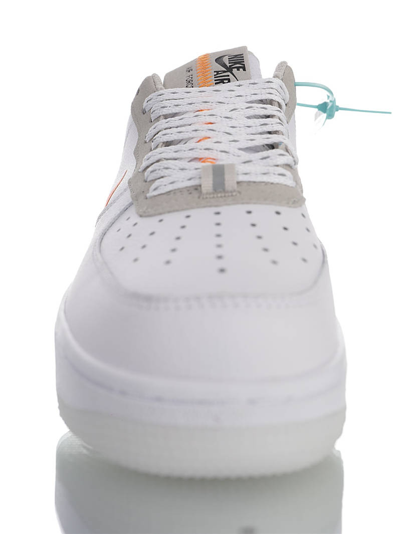 nike air force 1 - Blanco Gris Naranjo