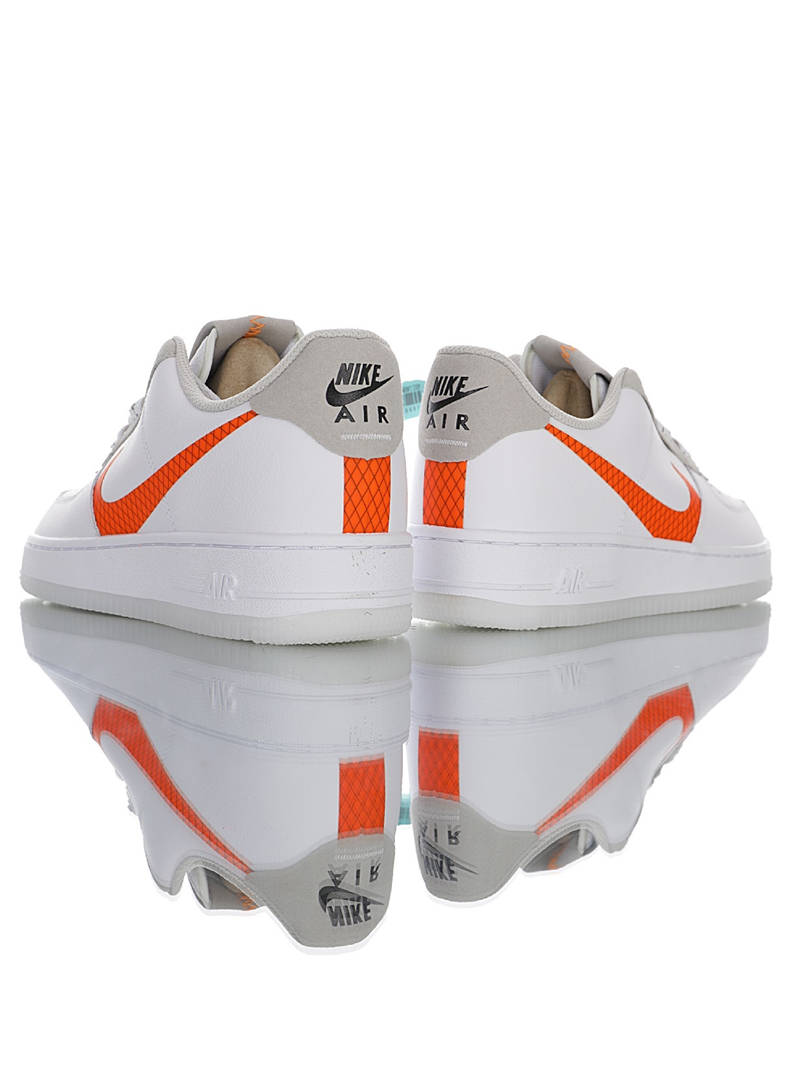 nike air force 1 - Blanco Gris Naranjo
