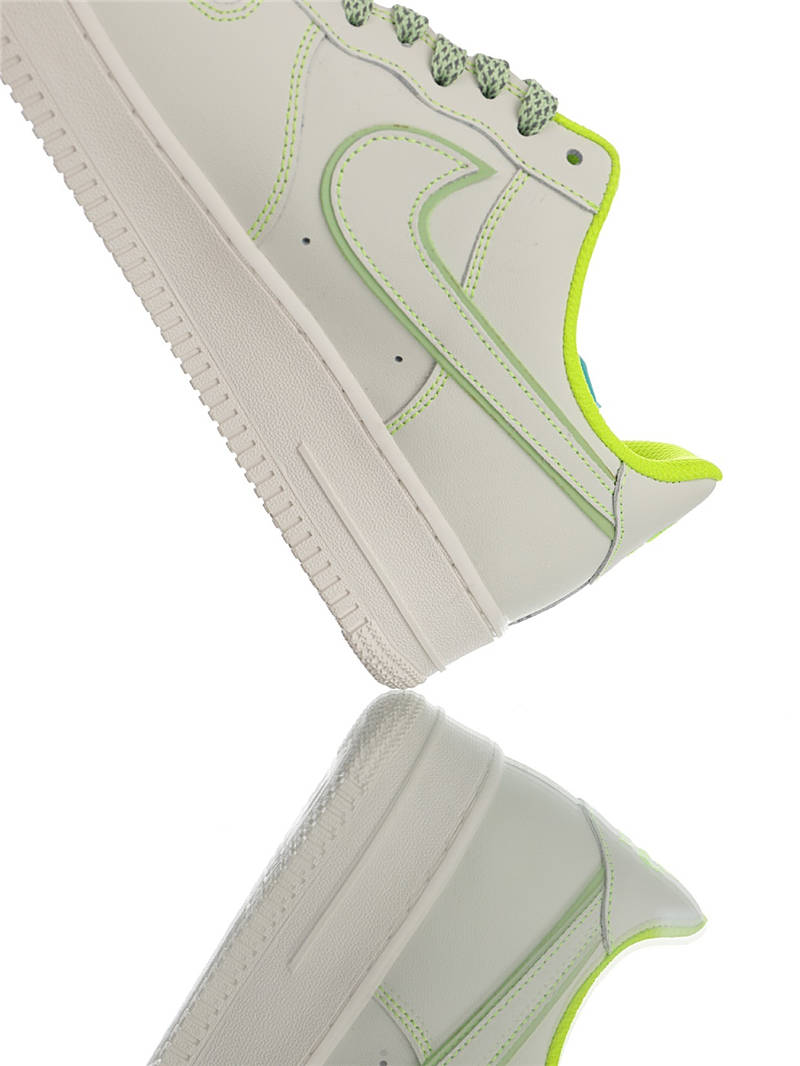 nike air force 1 - Blanco Verde Menta Fluor