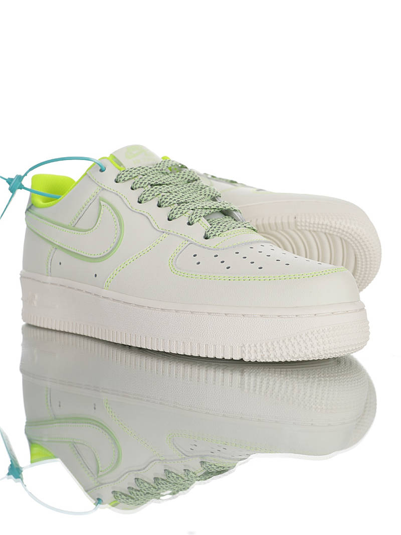 nike air force 1 - Blanco Verde Menta Fluor