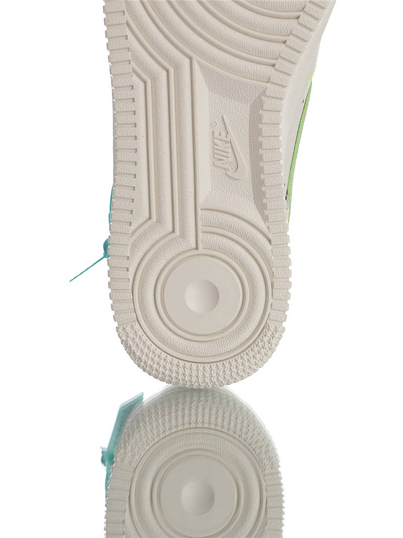 nike air force 1 - Blanco Verde Menta Fluor