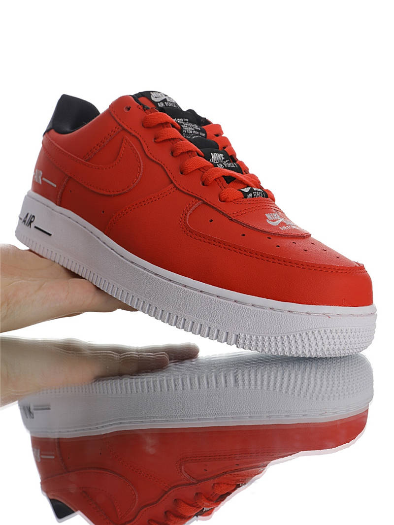 nike air force 1 - Rojo Negro