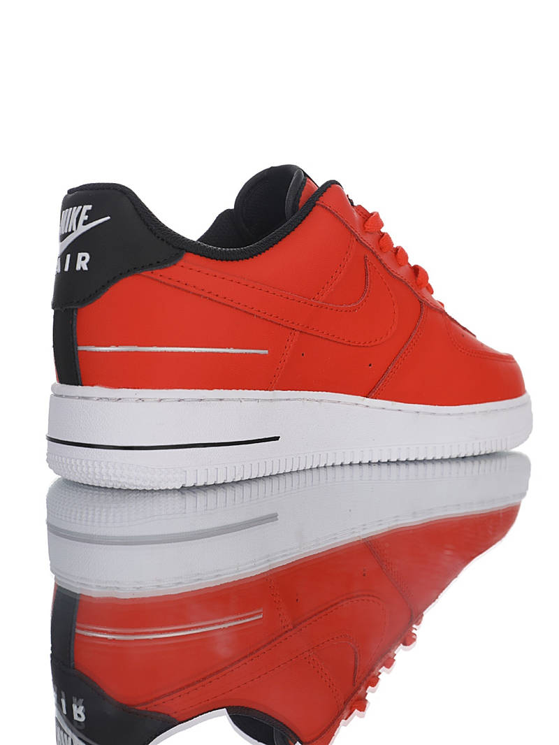 nike air force 1 - Rojo Negro