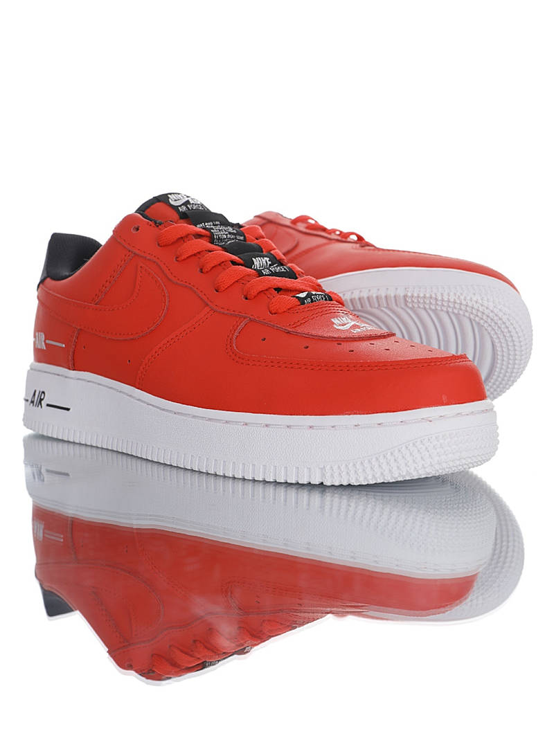 nike air force 1 - Rojo Negro