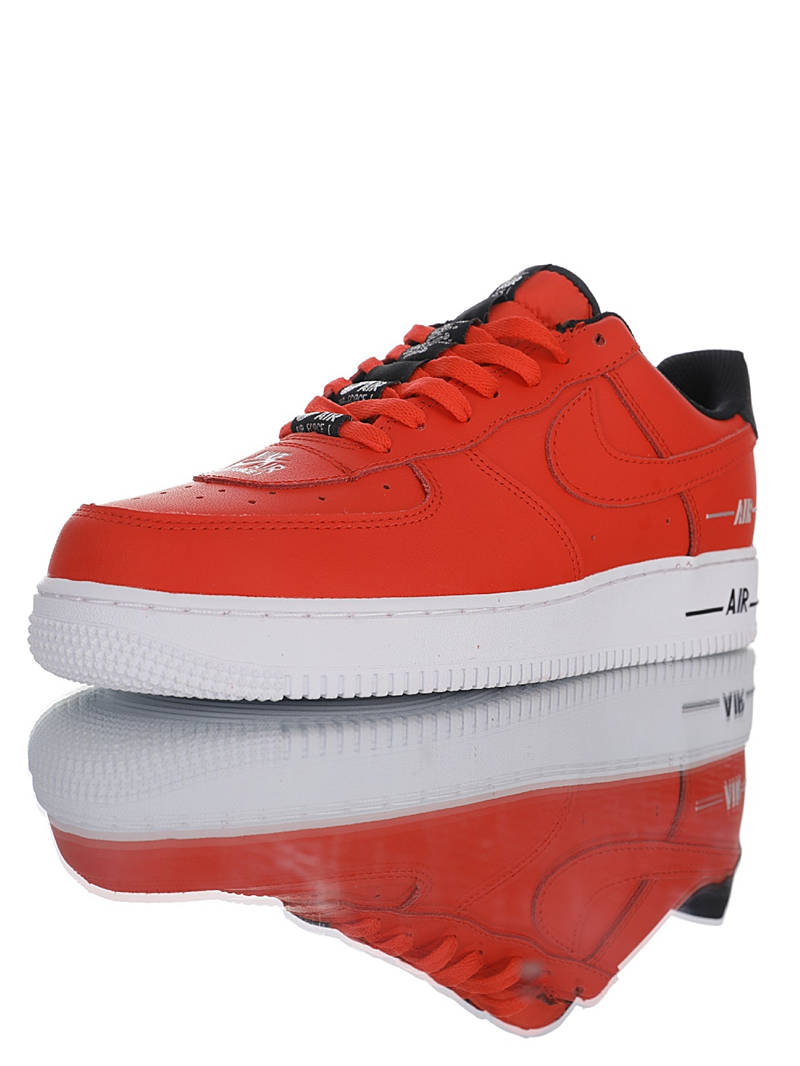 nike air force 1 - Rojo Negro