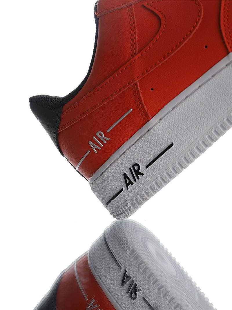 nike air force 1 - Rojo Negro