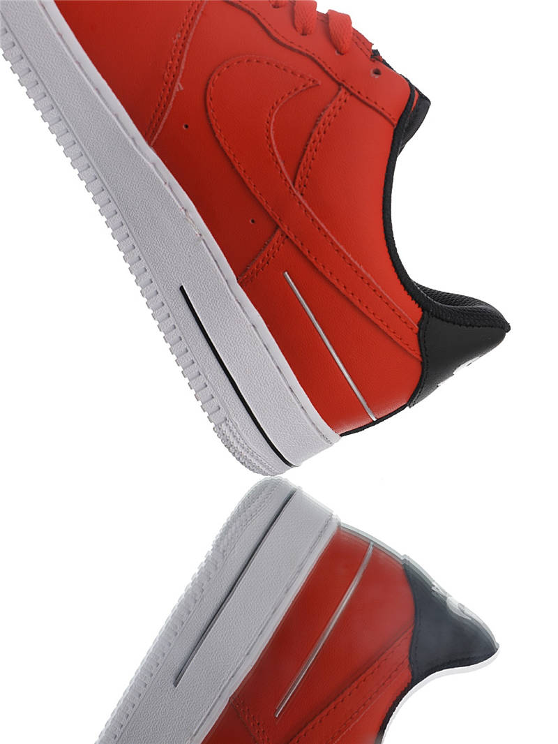 nike air force 1 - Rojo Negro