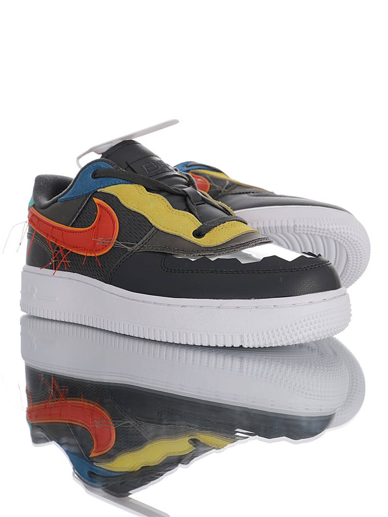 nike air force 1 - Azul Celeste Rojo Negro Plateado Cafe
